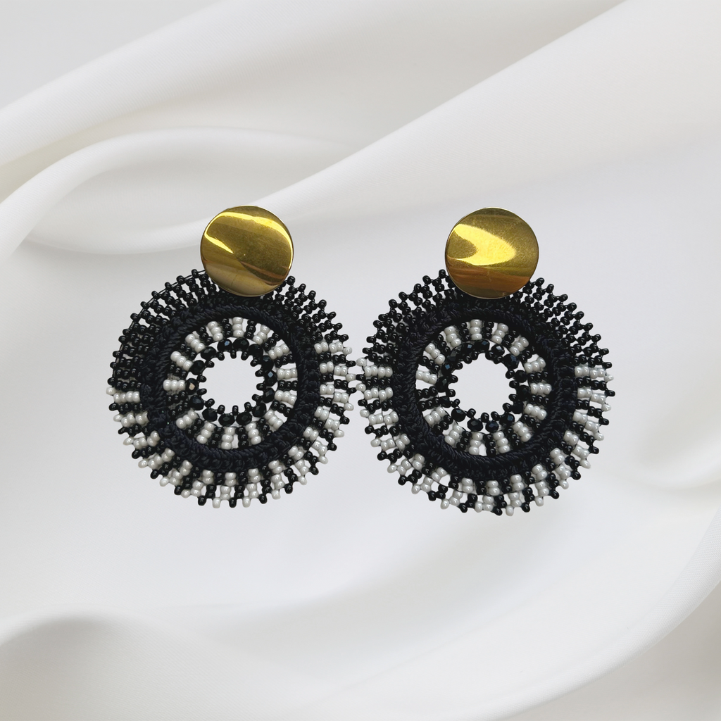 Luna Beaded Statement Earrings