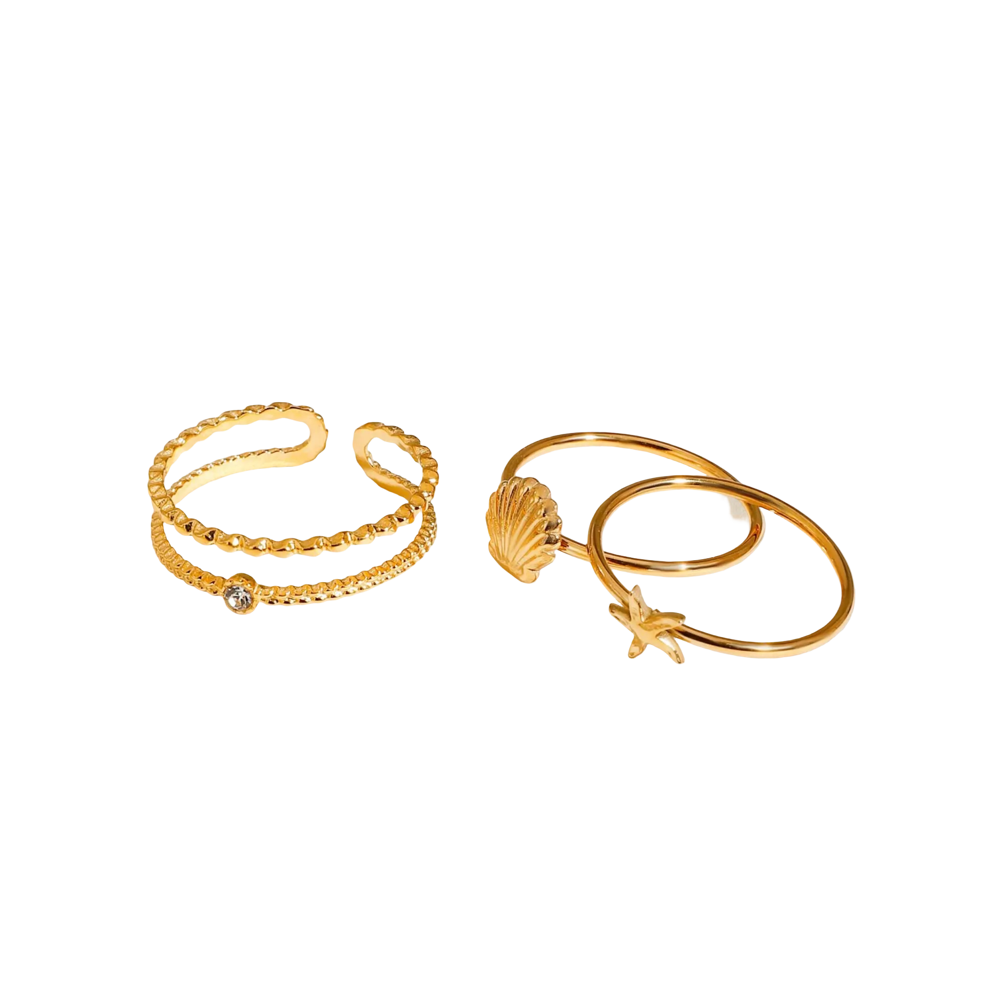 OCEAN TREASURES RING SET