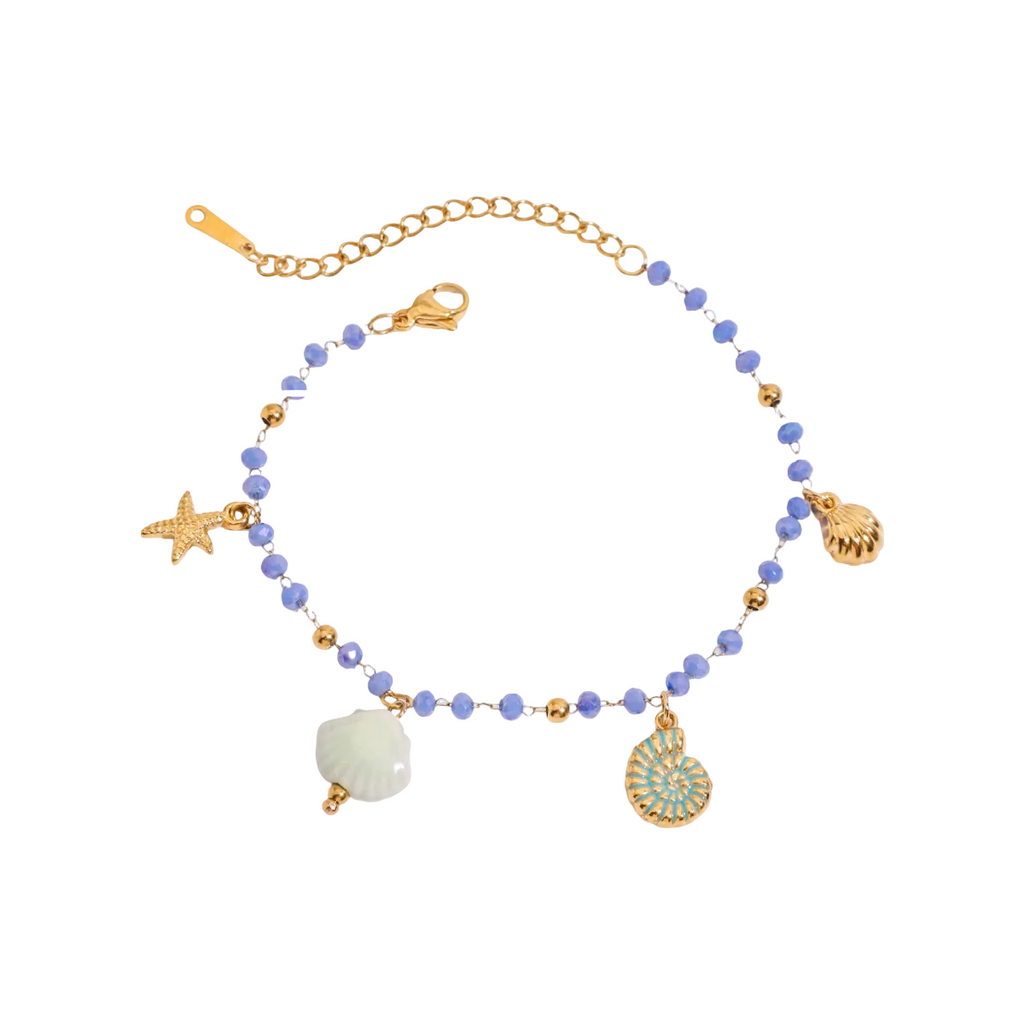 Aqua Charm Bracelet